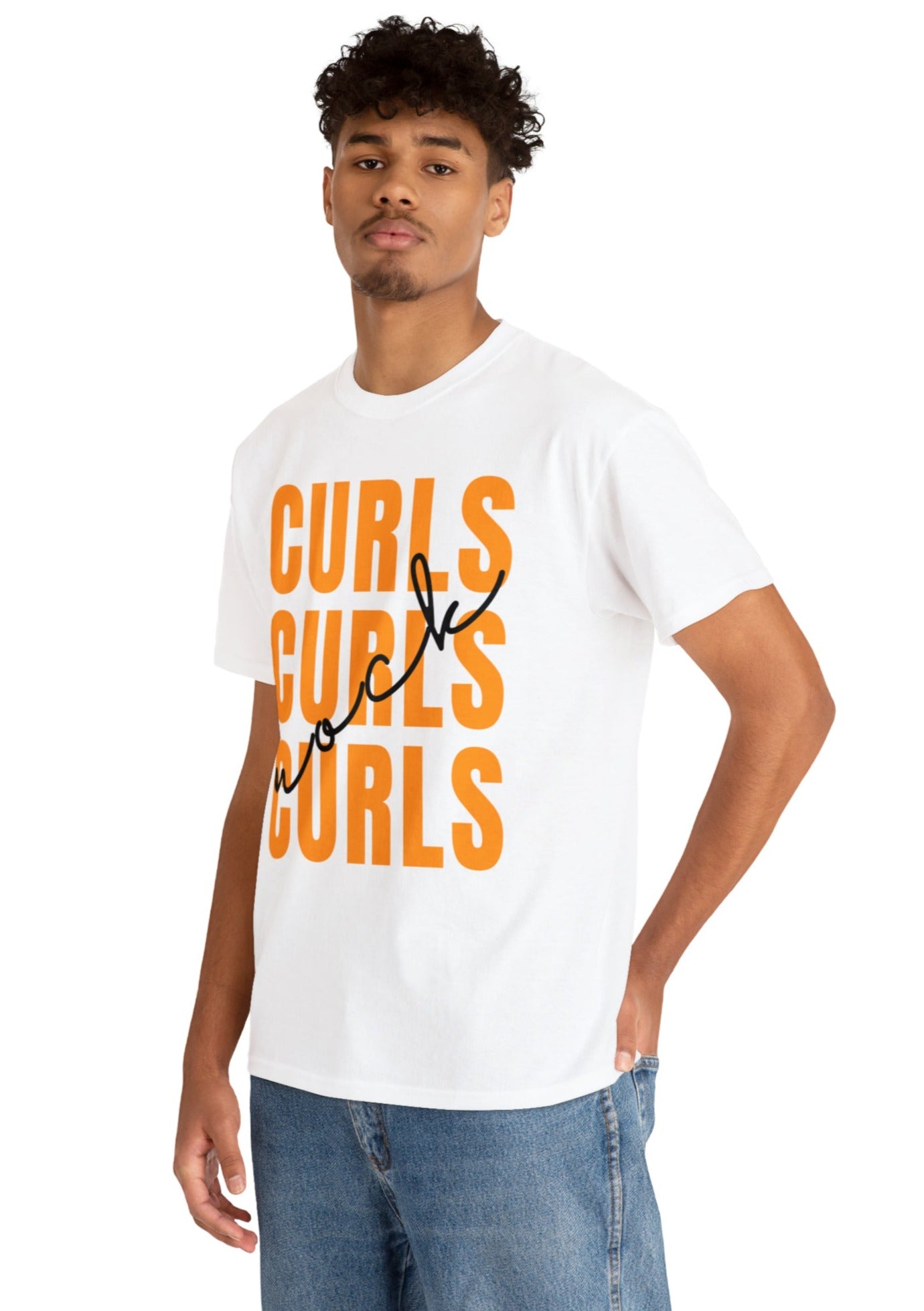 curls rock mann mit locken