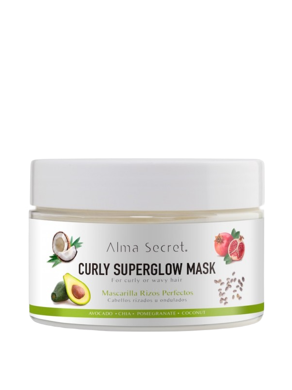 curly superglow haarmaske alma secrets
