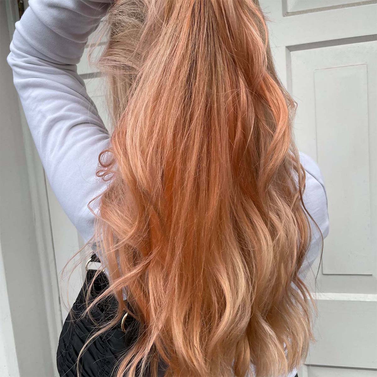 rose peach temporary colour results