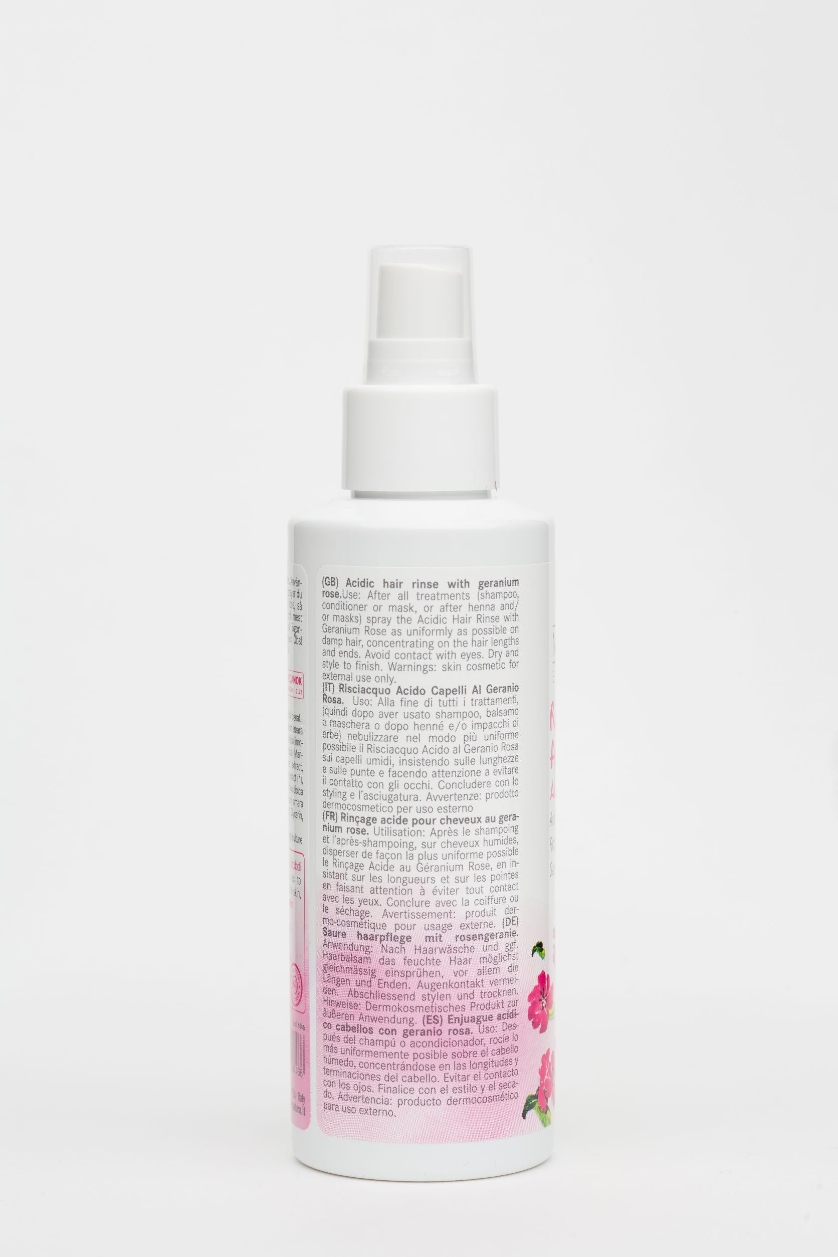 acidic hair rinse