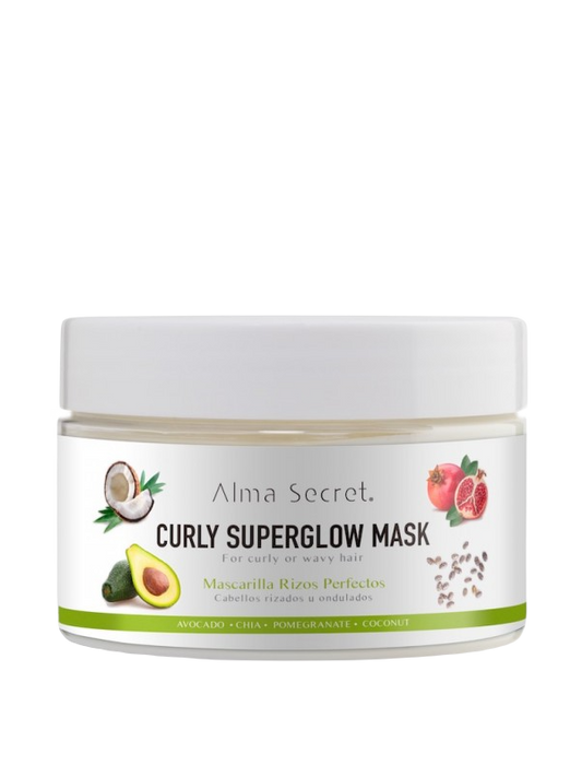 curly superglow haarmaske alma secrets