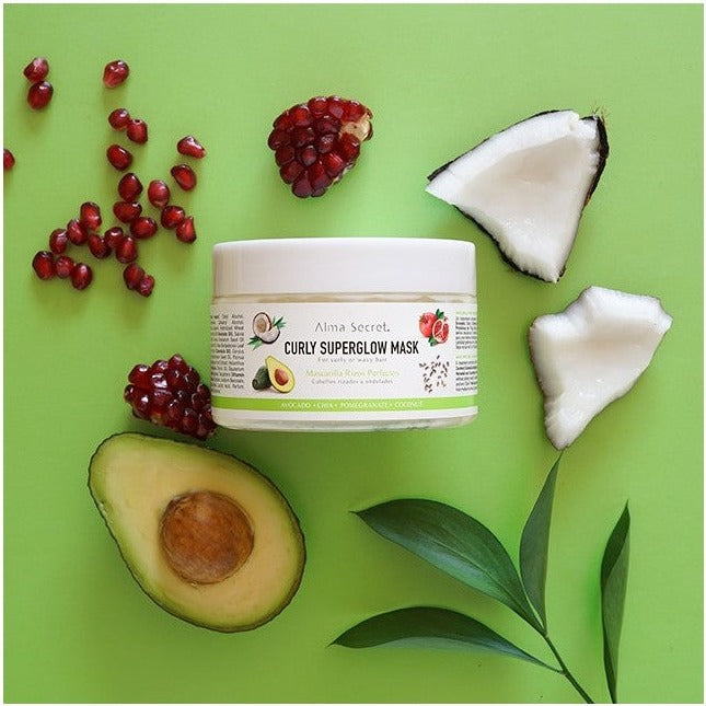 curly superglow mask für lockige haare