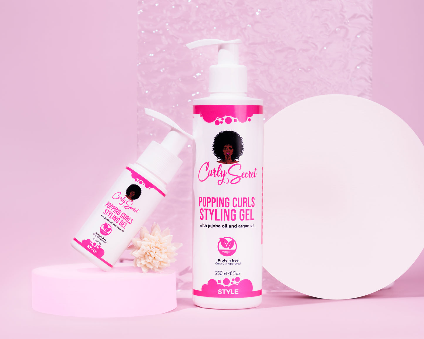 popping curls styling gel curly secret