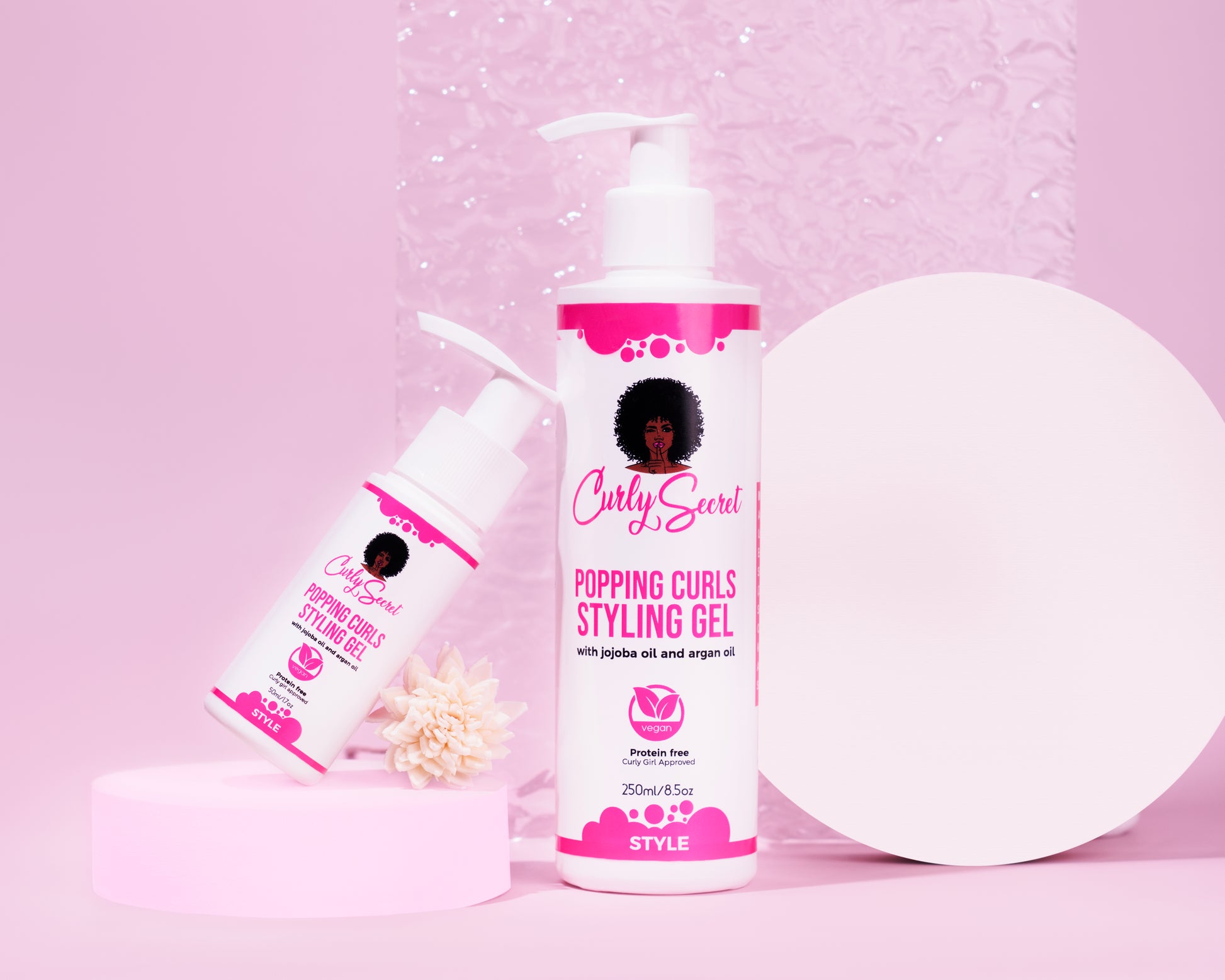 popping curls styling gel curly secret